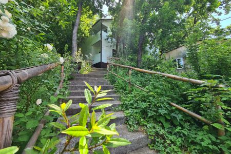 Вид на коттедж, территория